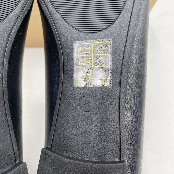 JOURNEE COLLECTION womens slip-on flat Kavn style dress shoe size 8 M Black NEW - Picture 9 of 9
